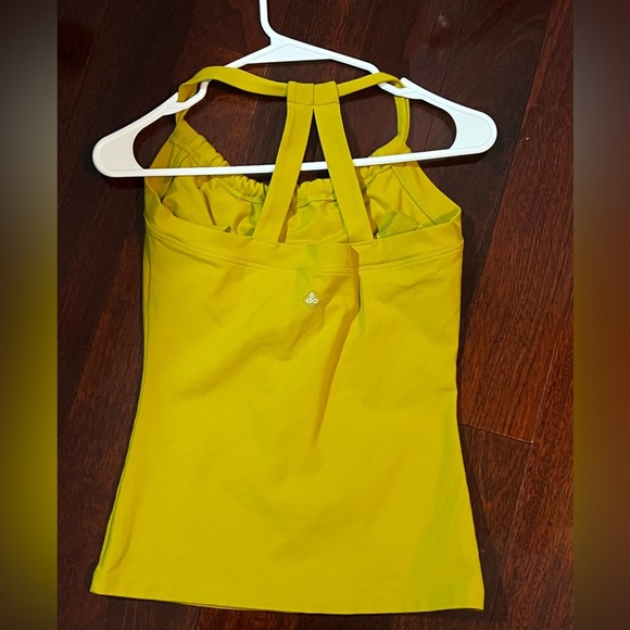 Prana Yellow Ruched Tie Front Camisole - Picture 2 of 4